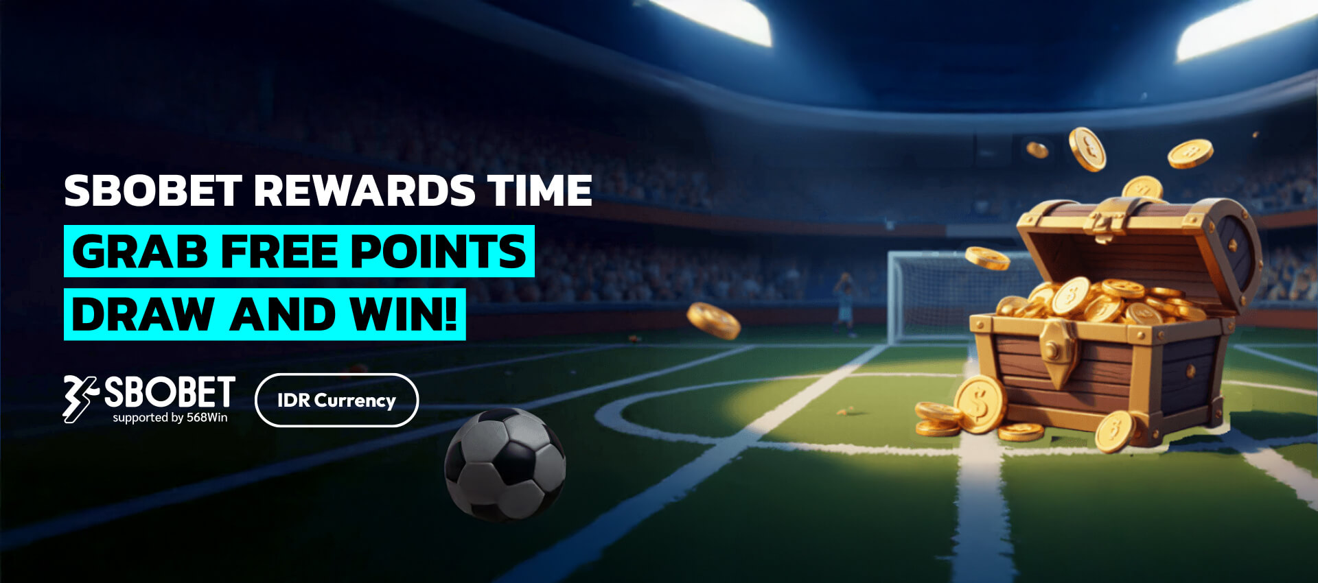 SBOBET rewards promotion: Grab free points, draw and win big with 568Win support